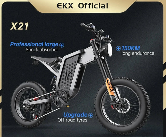 EKX X21 Bici Elettrica Fuori strada da 2000W 35AH da 20 pollici