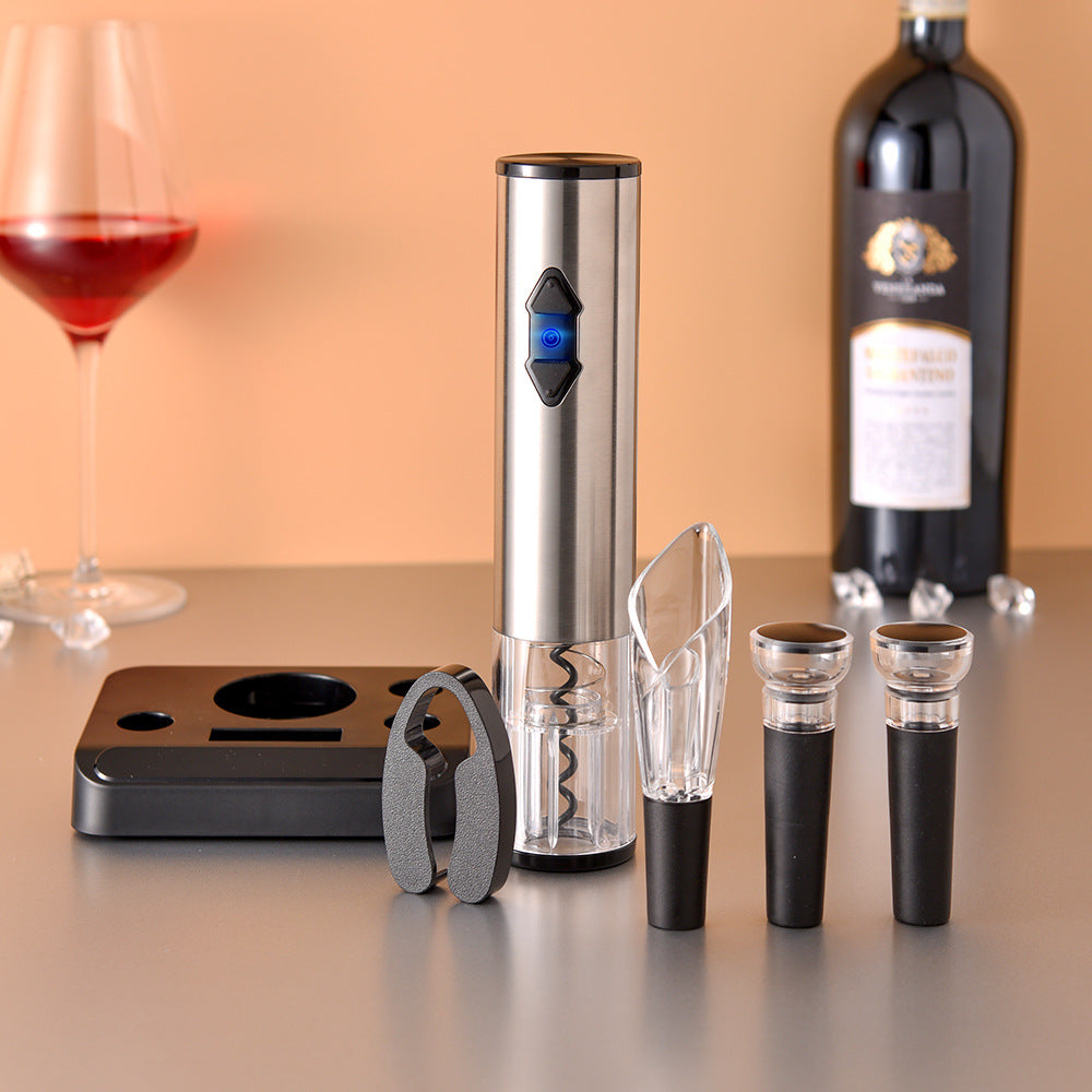 Cavatappi elettrico a batteria per vino con accessori