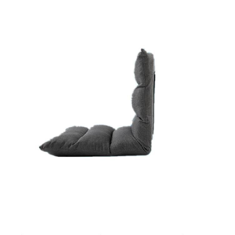 Poltroncina Lazy Sofa, Moderno in vari Tessuti con schienale rigido regolabile