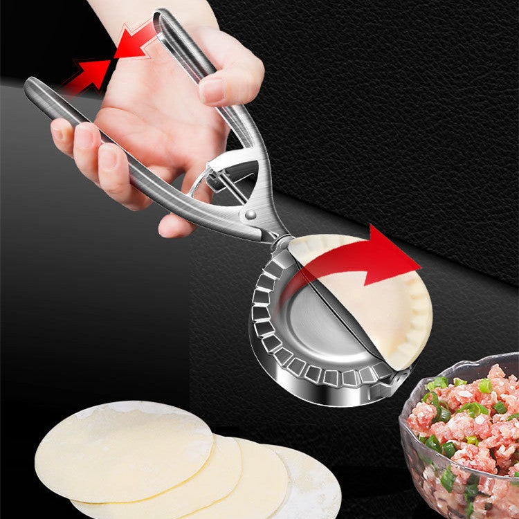 Stampo per avvolgimento di ravioli a pressione in acciaio inossidabile Gadget da cucina a formazione rapida