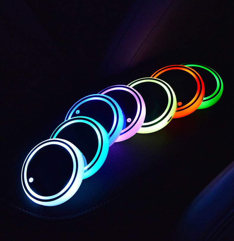 sottobicchiere con luce LED Multicolor